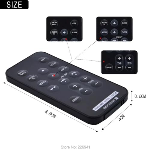 Télécommande PZL RMT-CCS15ip pilotez votre radio-réveil Sony ICF-DS15IPN du lit