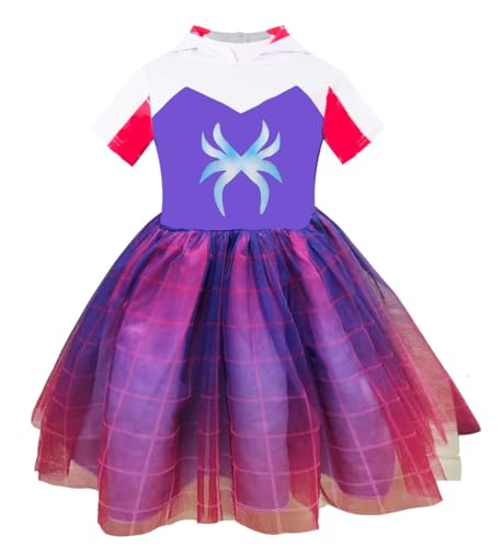 Princess Costume for Girls, Princess Hooded TuTu Dress,Halloween Costume, Princess Girl Dress (P, M)