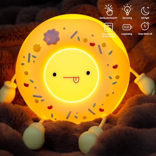 Lámpara de Mesa de Donut de Silicona LED Recargable miniatura 6
