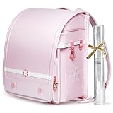 [Coulomb] クーロンランドセル女の子 最新ひなぎくモデル ツヤありパール生地 A4フラットファイル対応 軽量大容量ランドセル 女の子 パープル 儿童书包 小学校 (ピンク)