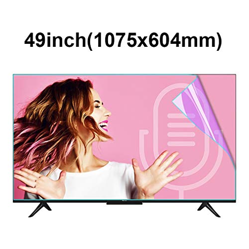 49 Zoll TV Displayschutzfolie, HD Anti-Blaues Licht Anti-Reflex Display Schutz Folie für PC Computer Monitor LCD LED (Color : A)