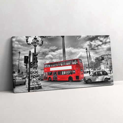 La vie quotidienne à Londres tableau photo sur toile 140x70cm Wallfluent art