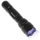 SecurityIng Mini LED UV Ultraviolet Blacklight Flashlight for Money Detector, Leak Detector, Cat-Dog-Pet Urine, Spot Scorpions(18650 Battery Not Included)