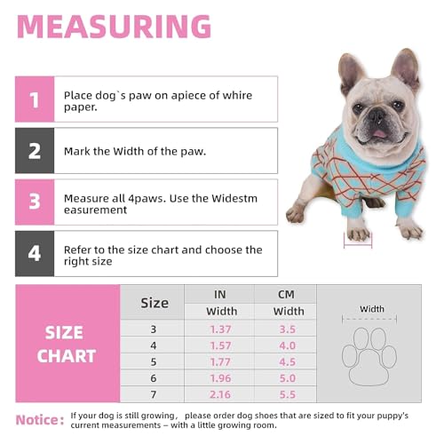 Hundeschuhe Winter,4 Stück Stiefel für Hunde,Schneestiefel Hunde,Geeignet für Kleine Und Mittelgroße Hunde, Rutschfest Und Warm, für Outdoor-Aktivitäten Geeignet, Waschbar (S, Rosa)