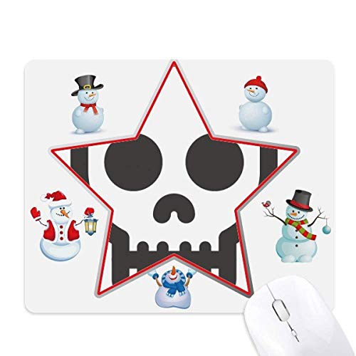 Tapis de souris de bureau motif bonhomme de neige