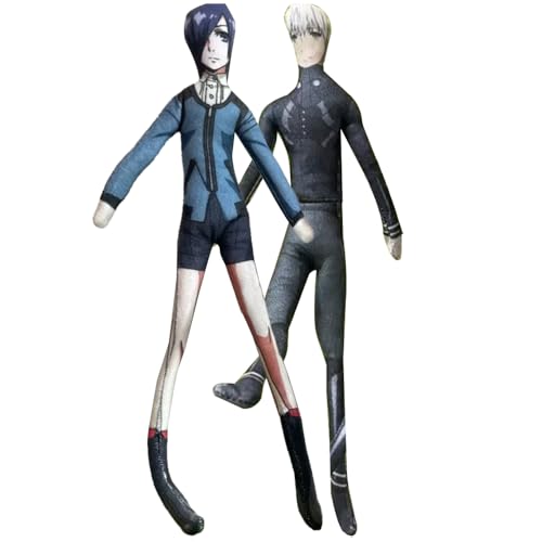 Zhongkaihua Kaneki Ken - Figura de peluche de Kirishima Toka de anime, relleno de almohada con forma de humano, decoración divertida, regalos divertidos de 28 cm Zhongkaihua Kaneki Ken - Figura de peluche de Kirishima Toka de anime, relleno de almohada con forma de humano, decoración divertida, regalos divertidos de 28 cm