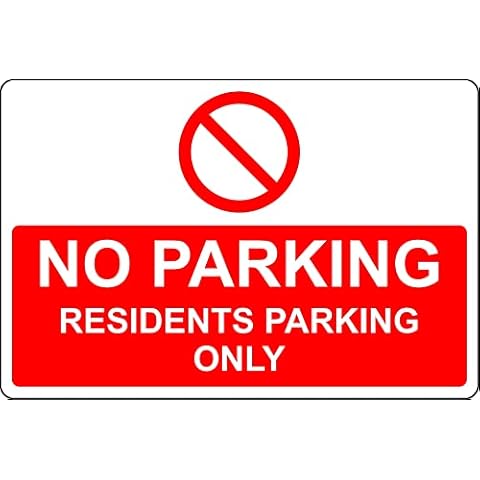 No Parking Resident Only Safety Sign Cover