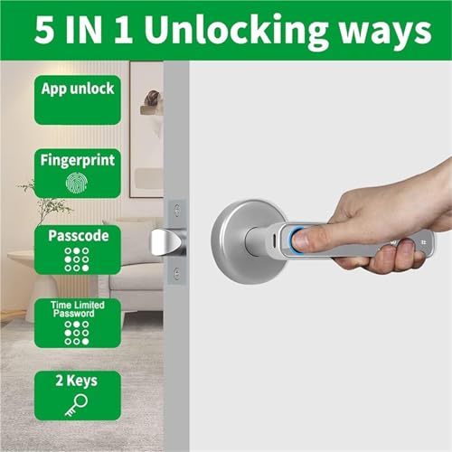 Serrure connectée avec clavier et poignée ensemble de serrure de porte sans clé