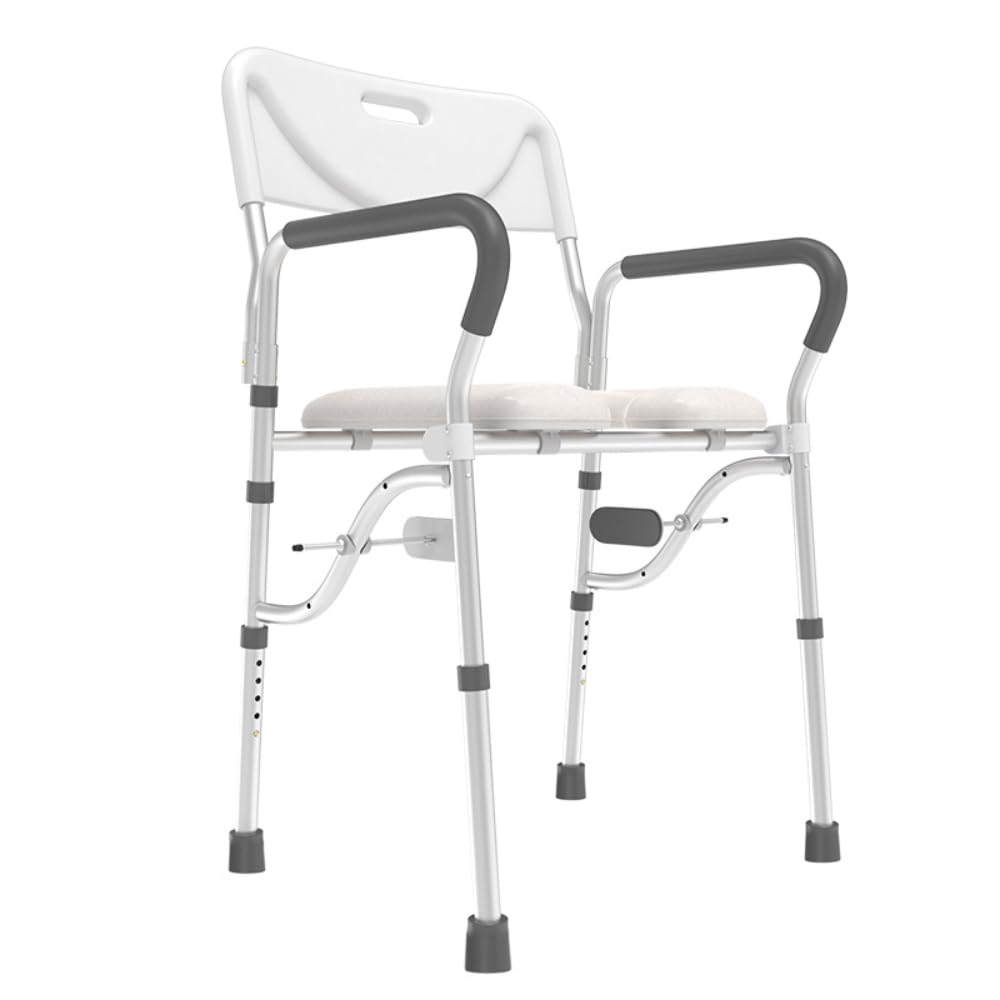 NEWFUN Elevador WC Adulto Con Reposabrazos, Alzador WC Adulto, Elevador WC para Adultos, Elevador de Tapa de Inodoro Senior con Ajuste de Altura, Apto Para Todos los Inodoros Estándar, 130 KG