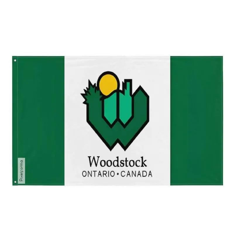 Drapeau Woodstock en polyester résistant intérieur extérieur disponible en plusieurs tailles