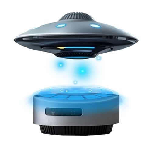 Enceinte Bluetooth à lévitation magnétique, Lampe à LED ovni avec Haut-Parleur HiFi avec Bluetooth 5.0, Son 3D, Gadgets technologiques Cool pour Les Hommes