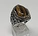 KAR 925K Stamped Sterling Silver Tiger Eye Men's Ring I1B (8)