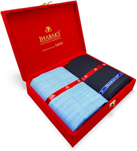 Image of JHABAK'S Unstitched Cotton Blend Solid Shirt & Trouser Fabric - 2.25 m Shirt Cloth - 1.20 m Pant Piece