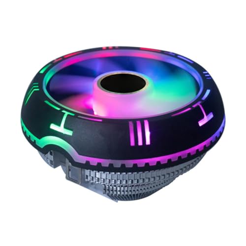 Ventilador de CPU VALICLUD de aluminio con luces RGB para refrigeración eficiente de PC de escritorio 4