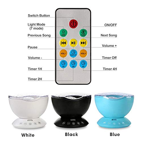 Veilleuse LED chambre enfant lecteur de musique et télécommande sans fil - 6