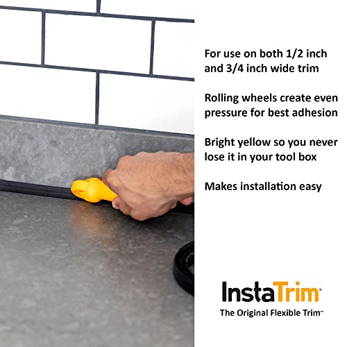 Image of InstaTrim Flexible, Self-Adhesive Caulk Complete Kit, 3 /4 inch x 50', Black