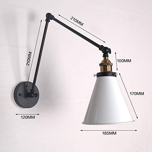 Lampe murale rétro chambre moderne applique lit miroir - 7