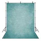 Mocsicka Cyan Photography Backdrops Texture Abstract Photo Backdrop Vintage Headshot Portrait Background for Photography Studio Props(Cyan, 5x7ft)