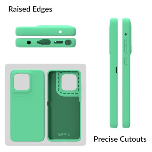 Image of SPRIG Compatible with Moto Edge 60 Stylus Premium SilkTone Back Cover Drop Tested Shock Proof Mobile Case for Men, Women, Boys and Girls with Camera Protection (Pastel Green)