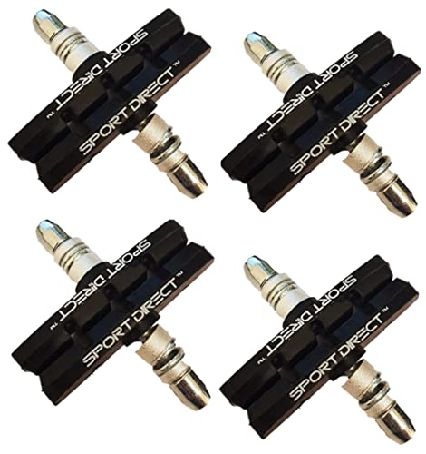 Sport Direct X 4 works 70mm Bicycle Bike V Brake Pads, Black
