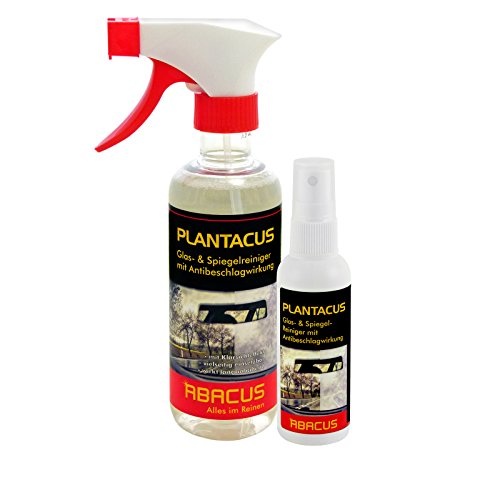 Preisvergleich Produktbild PLANTACUS-Set (7007) - Glas- & Spiegelreiniger mit Scheibenreiniger mit Antibeschlagwirkung (300ml + 75ml) - Antibeschlagspray - Antibeschlagmittel