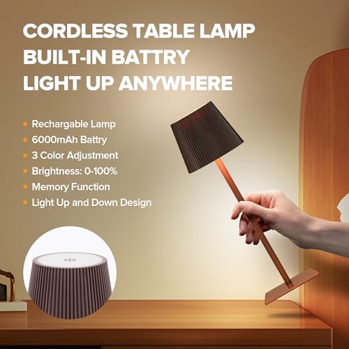 Lámpara de Mesa Recargable Cordless 2 Pack miniatura 4