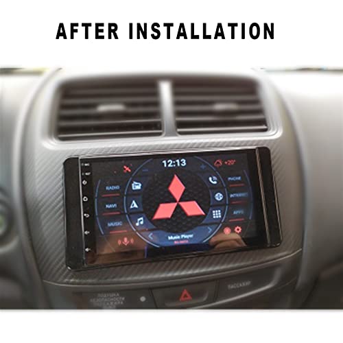 Samochodowe DVD Radio Fascia, do Mitsubishi, Outlander 2014 Stereo Fascia Dash Trim Zestaw Instalacyjny Radio Samochodowe Dashboard Trim