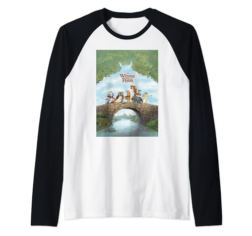 T-shirt Disney Winnie The Pooh Poster Raglan Contre les Hauts Rigides
