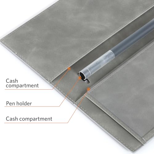 Image of CoBak Checkbook Cover for Women & Men - PU Leather Case with RFID Blocking | Classic Design Check Book Holder for Personal and Business