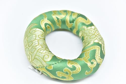 4 inch Green Colors Silk Ring Cushion Best for Bowl size 3