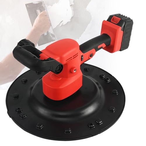 Kit de Alisadora de Paredes de Cemento de Mano, Pulidora y Enlucidora,Alisadora y Pulidora de Paredes con Llana Eléctrica, Ideal para la Construcción de Superficies de Muros y Mortero. 1battery
