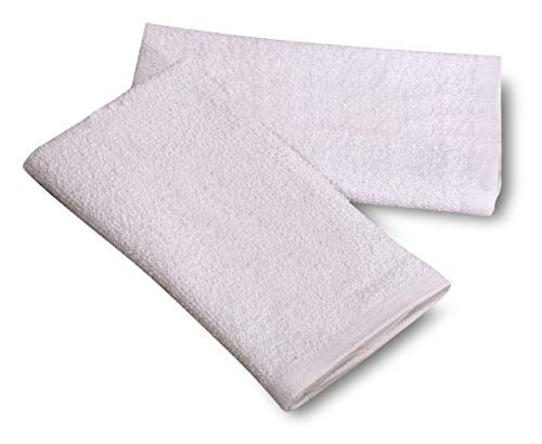 Gold Textiles 36 Pc New Cotton Blend White Restaurant Bar Mops Kitchen Towels 28Oz (3 Dozen ) (36, White) #TOP1
