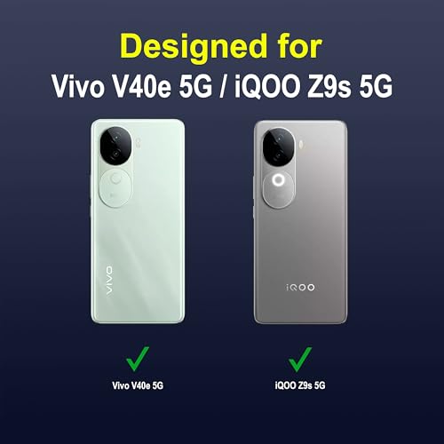 Image of amazon basics Back Case Cover for Vivo V40e 5G (Silicone Magic-Sapphire)