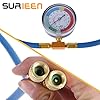 SURIEEN 59" R134A Refrigerant Charging Hose, AC Recharge Kit with Gauge, AC Charging Hose Kit, with Puncture Type Can Tap Valve, R134A Low Pressure Quick Adapter, and R12 to R134a Conversion Adapter #5