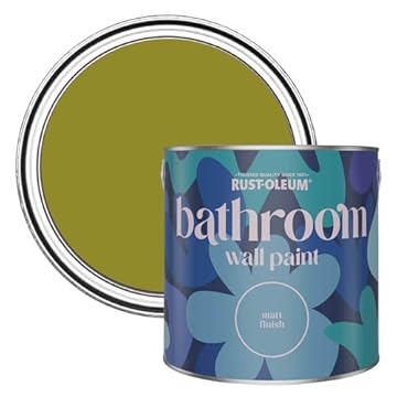 Rust-Oleum Green Water-Resistant Bathroom Wall & Ceiling Paint - Pickled Olive 2.5L