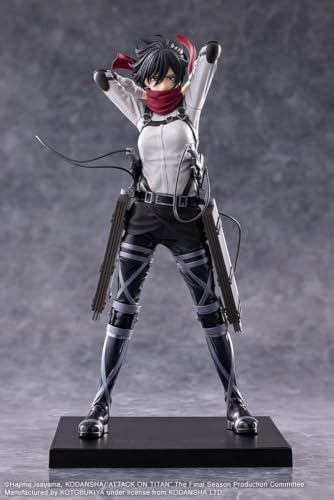 壽屋(KOTOBUKIYA) 進撃の巨人 The Final Season OSHI WORKS ミカサ・アッカーマン The Final Season ver. ノンスケール PVC製 塗装済み完成品 フィギュア 約250mm ポリ塩化ビニル製