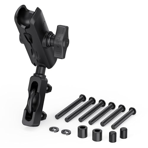 TUSITA Moto Support Réservoir Embrayage Frein Guidon Base à Bille Taille B 1, Bras Double Emboîtement - B Taille Moyen