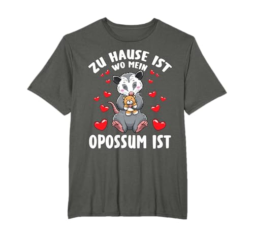 Opossum Mit Kuscheltier T-Shirt