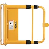 Global Industrial Universal Spring-Loaded Safety Swing Gate, 22' to 40' W Adjustable Opening, Self-Closing Safety Gate, Powder Coated High-Visibility Yellow