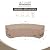 ULTCOVER Waterproof Patio Curved Sofa Sectional Cover for 3-4 Seaters Outdoor Furniture Couch 126"(Back Arc Length) x 82"(Front Arc Length)