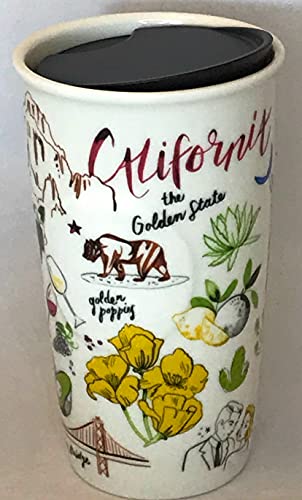Starbucks California Double Walled Ceramic Coffee Tumbler - 12 oz