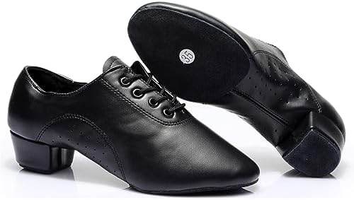 ZHENSI Heren Latin Dansschoenen Halfhoge Hak Moderne Ballroom Schoenen Ademende Zachte Onderkant Outdoor Tango Cha-Cha Dansschoenen,Bruin,39 EU ZHENSI Heren Latin Dansschoenen Halfhoge Hak Moderne Ballroom Schoenen Ademende Zachte Onderkant Outdoor Tango Cha-Cha Dansschoenen,Bruin,39 EU