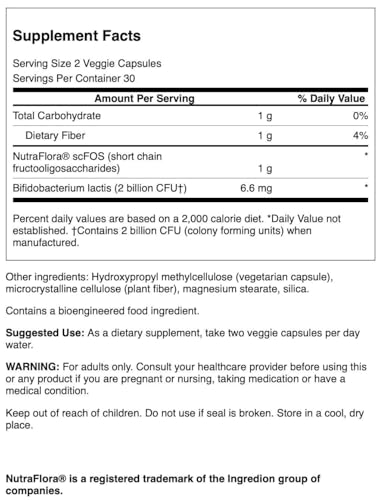 image for Swanson Prebiotic + Probiotic Fiber - Natural Supplement Promoting Dig