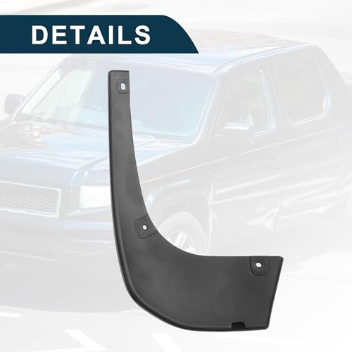 Image of Mud Flap Splash Guard for Honda Ridgeline 2017-2023 Durable | Front & Rear Side Mudflaps with Mount Accessor 1 Set