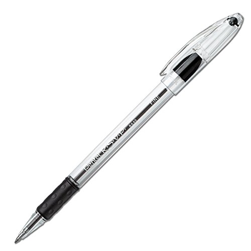 Pentel-RSVP-Ballpoint-Pen-Fine-Line-Black-Ink-2-Pack-BK90BP2A