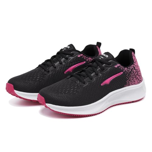 Tenis Academia Feminino Leve Macio Corrida + Relogio (Preto, BR, Adulto, Numérico, 34)