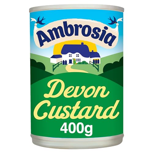 Ambrosia Devon Custard, Original Recipe, Creamy Ready-to-Eat Dessert, 400 g Can (Pack of 1)