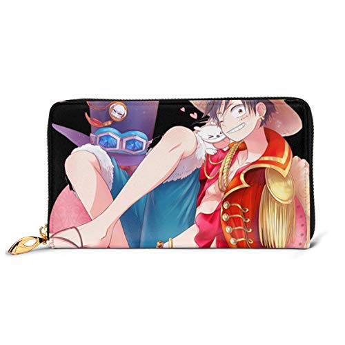 Preisvergleich Produktbild Einteilige Leder-Geldbörse mit echtem Reißverschluss, stilvoll, nützlich, tragbar, sportlich