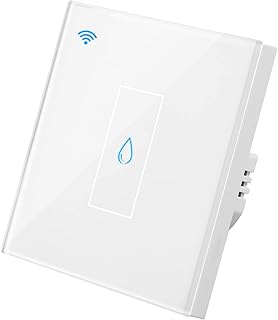 XUELILI Smart Immersion Heater Timer Switch, 2.4Ghz WiFi Water Heater Switch, Smart Wall Touch Boiler Switch with Timer Works with Alexa, Google Home and Smart Life APP, White, 20A, 4400W