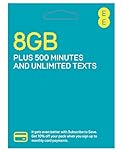 EE Pay As You Go SIM Card UK PREPAID PAYG £10 Bundle - 8GB + Unltd Texts & 500 Mins